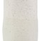 16" Cream Ceramic Abstract Wavy Vase with Textured Speckled Detailing